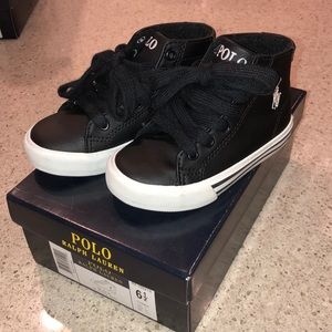 Polo Ralph Lauren black skater sneakers